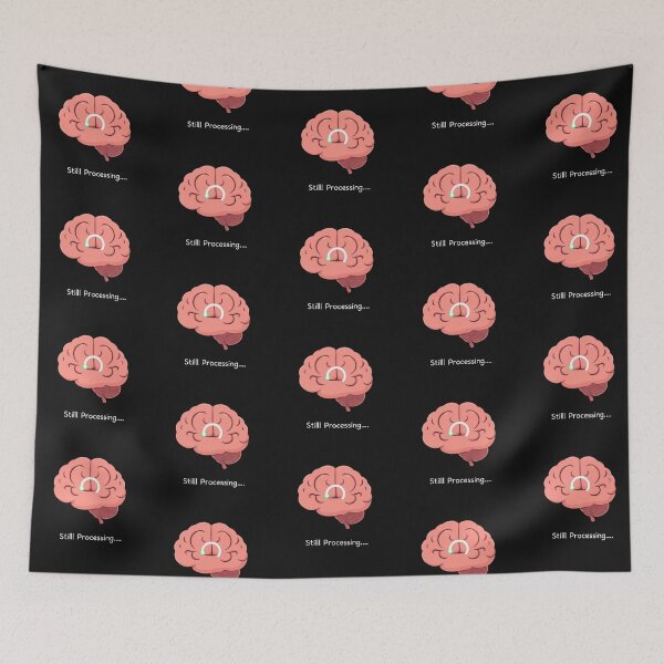 Item preview, Still Processing Brain Minimalist Wellness Art designed and sold by artlife4.