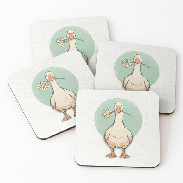 Item preview, Cute Goose and Daisy Flower designed and sold by TackyTime.