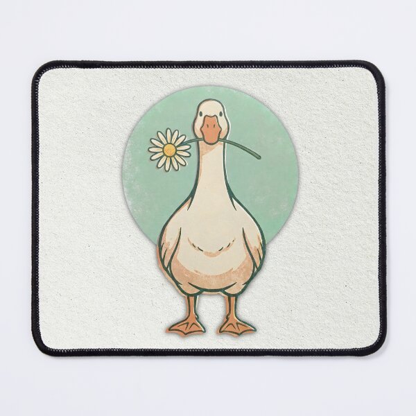 Item preview, Cute Goose and Daisy Flower designed and sold by TackyTime.