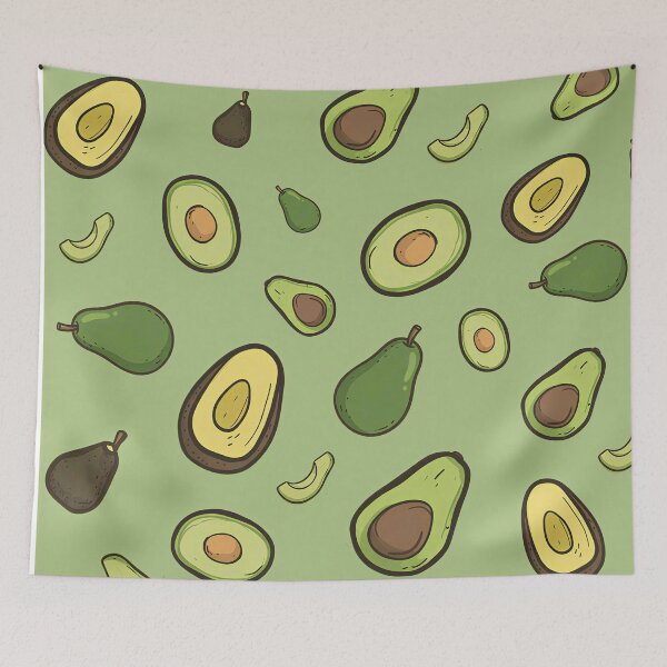 Item preview, Cute Avocado Seamless Pattern Aesthetic designed and sold by LiFFYSTYLE.