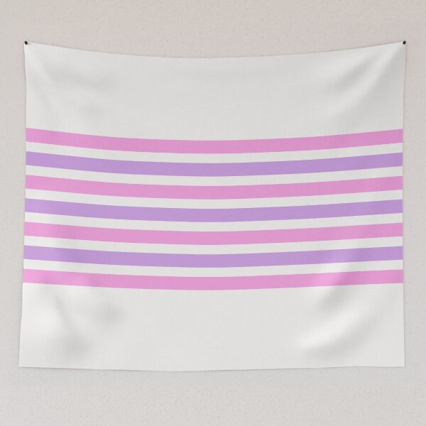 Item preview, Snow white, lavender rose & bright ube horizontal lines designed and sold by Mint + Midnight.