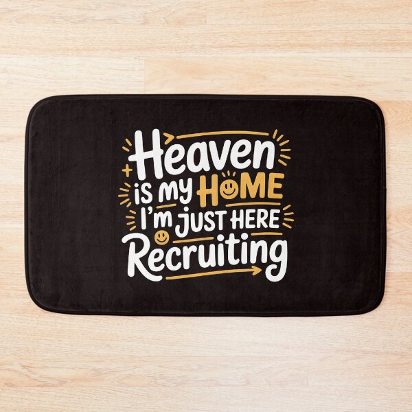Item preview, Heaven is My Home Im Just Here Recruiting Funny Christian – Faith-Based Joke Funny Church Tee designed and sold by Redgiant87x.
