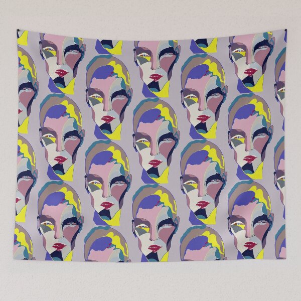 Item preview, A woman with red lips  designed and sold by MarussiaArt.