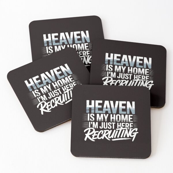 Item preview, Heaven is My Home Im Just Here Recruiting Funny Christian – Inspirational Christian T-Shirt Religious Humor designed and sold by Redgiant87x.