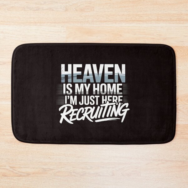 Item preview, Heaven is My Home Im Just Here Recruiting Funny Christian – Inspirational Christian T-Shirt Religious Humor designed and sold by Redgiant87x.