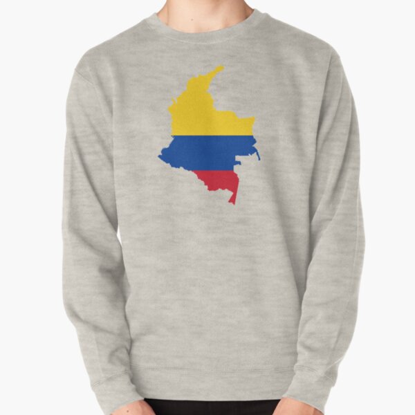Flag Map of Colombia Pullover Sweatshirt