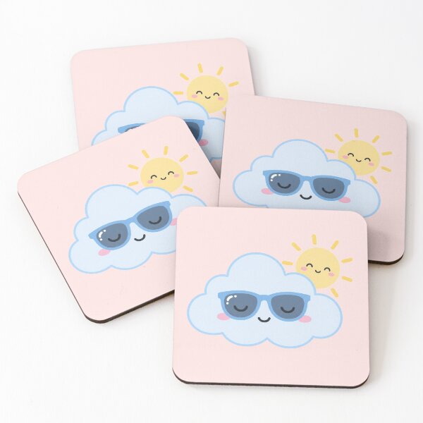 Item preview, Kawaii Sleepy Cloud with Sunglasses | Cute Pastel Sunshine Minimal Aesthetic Design designed and sold by HOODYBUDSTYLES.