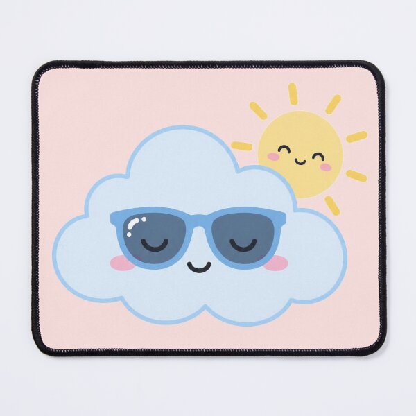 Item preview, Kawaii Sleepy Cloud with Sunglasses | Cute Pastel Sunshine Minimal Aesthetic Design designed and sold by HOODYBUDSTYLES.