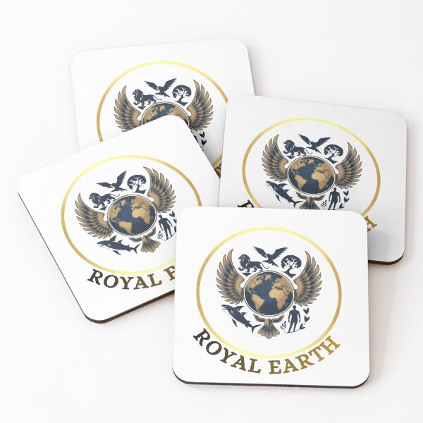 Item preview, Royal Earth Golden Globe Wings Logo designed and sold by RoyalEarthstore.