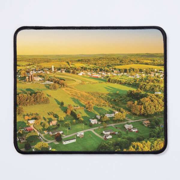 Item preview, Landscape from Aloft in an Ultralight, New Bethlehem Pennsylvania designed and sold by Kay Brewer.