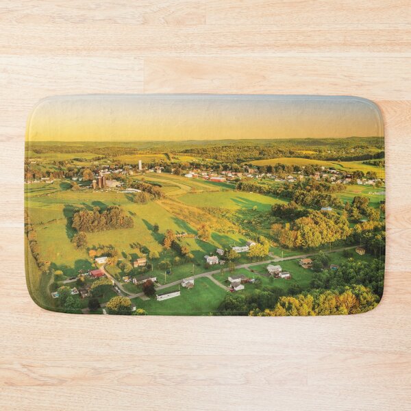 Item preview, Landscape from Aloft in an Ultralight, New Bethlehem Pennsylvania designed and sold by Kay Brewer.