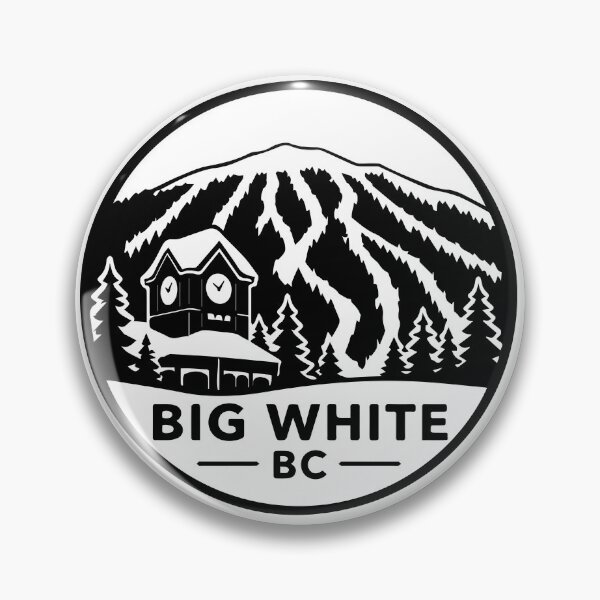 Item preview, Big White Ski Resort Alpine Mountain Badge Kelowna BC designed and sold by meganohm.