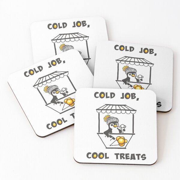 Item preview, Cold Job, Cool Treats Funny Ice Cream Penguin designed and sold by Samaya-.