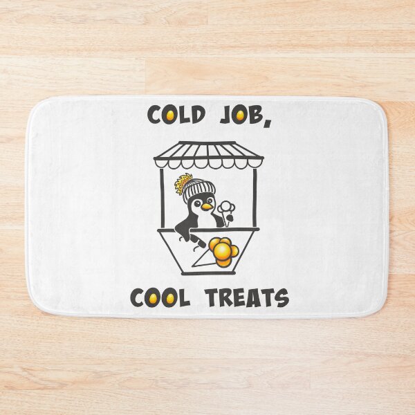 Item preview, Cold Job, Cool Treats Funny Ice Cream Penguin designed and sold by Samaya-.