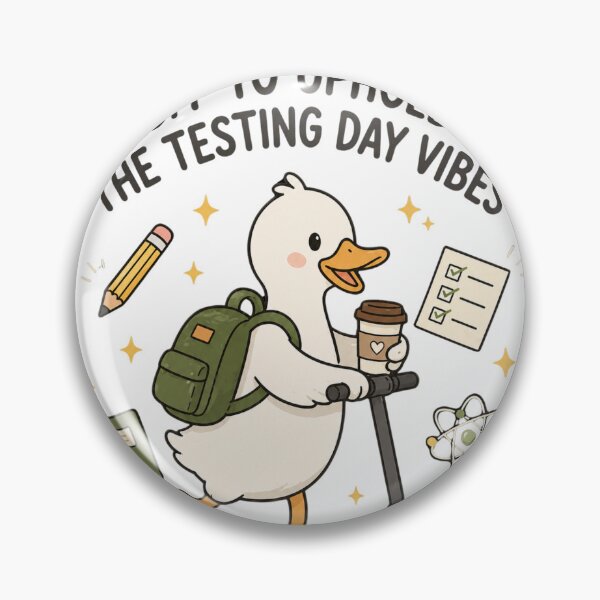 Item preview, Off to Uphold The Testing Day Vibes T-Shirt, Teacher Team Goose Gift, Funny School Testing Graphic Tee, Educator Humor Shirt designed and sold by trendypicksco.