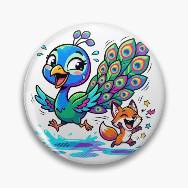 Artikelvorschau, Der Pfau und der Fuchs. entworfen und verkauft von PP&RAINBOW SHOP.