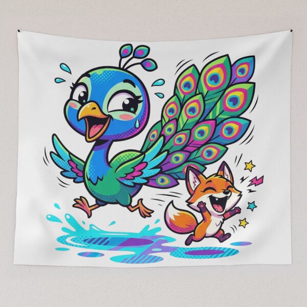 Item preview, The peacock and the fox. designed and sold by PP&RAINBOW SHOP.