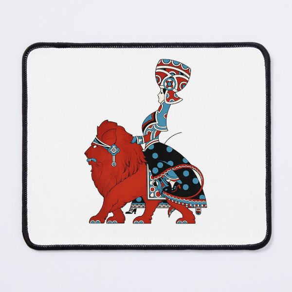 Item preview, Egyptian Queen Art Deco Lion Illustration for Vintage Art Lovers designed and sold by RickE.