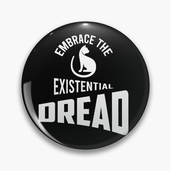 Item preview, Embrace the Existential Dread – Cat Dark Humor Design designed and sold by EmeraldeaArt.