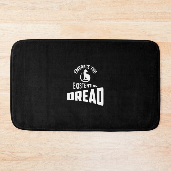 Item preview, Embrace the Existential Dread – Cat Dark Humor Design designed and sold by EmeraldeaArt.