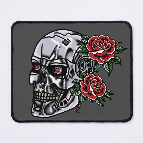 Item preview, T800 Terminator skull and roses designed and sold by NateArtDesign.