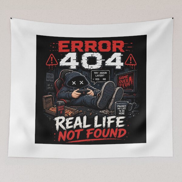 Item preview, Error 404 Real life not found designed and sold by Pecata.