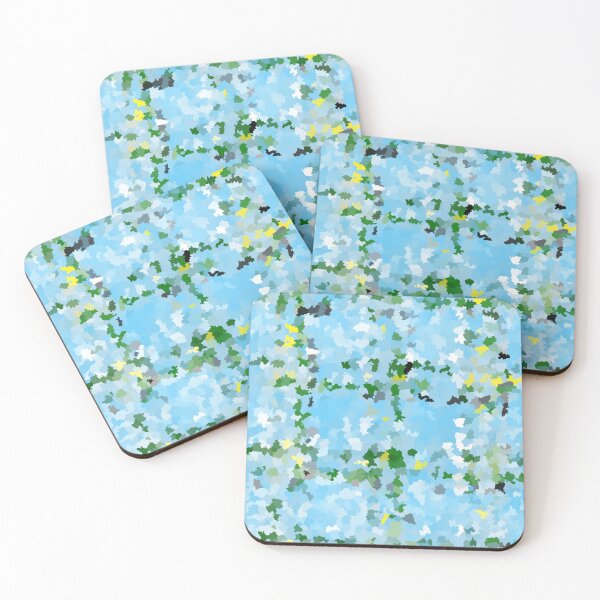 Item preview, Sky Blue Pixelated Abstract Art  designed and sold by PatternTitan.
