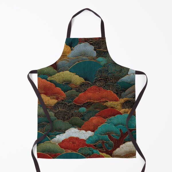 Item preview, Japanese Traditional Art Wave Cloud Pine Pattern designed and sold by NicolasGlowArt.