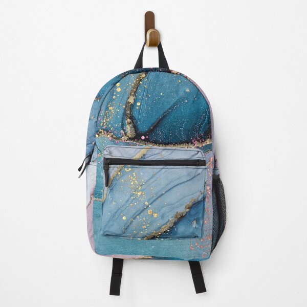 Item preview, Ocean Marble Gold Abstract designed and sold by gluxdesing.