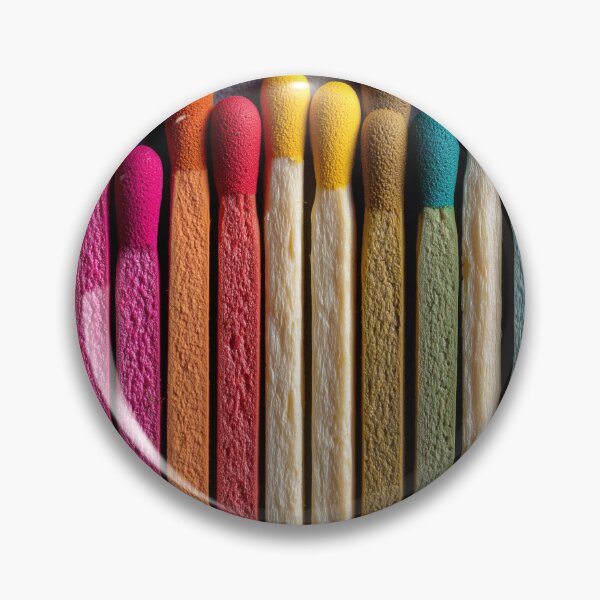Item preview, Colorful Matchsticks Art – Vibrant Creative Minimalist Design designed and sold by WordPlayStudio.