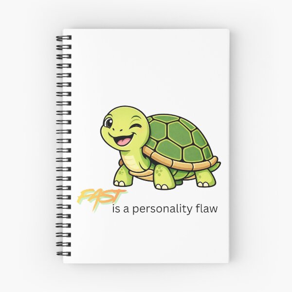 Item preview, Fast Is a Personality Flaw – Funny Tortoise Cartoon Design designed and sold by byrencsi.