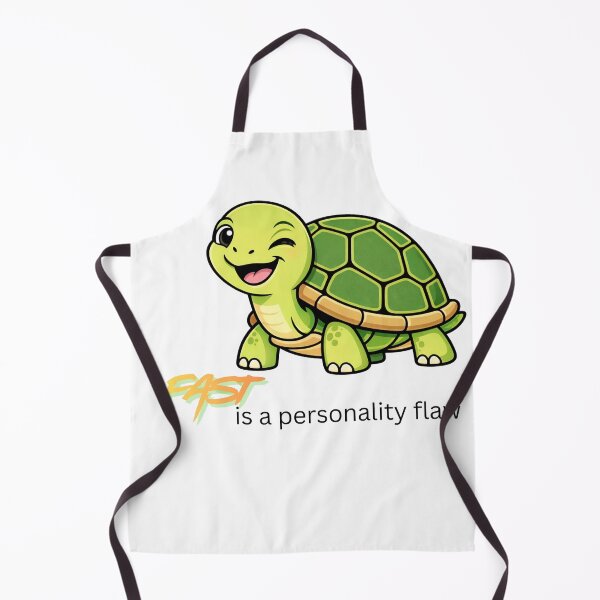 Item preview, Fast Is a Personality Flaw – Funny Tortoise Cartoon Design designed and sold by byrencsi.