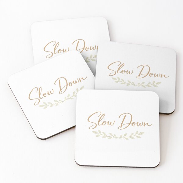 Item preview, Slow Down – Minimal Calm Aesthetic Typography Design designed and sold by DreamelleStudio.
