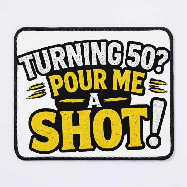Item preview, Turning 50? Pour Me A Shot Funny 50th Birthday Shirt designed and sold by PLEYBAN.