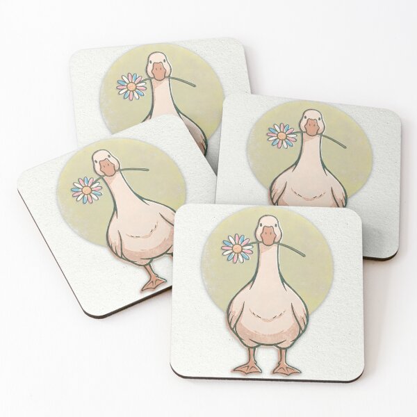 Item preview, Cute Goose and Trans Daisy Flower designed and sold by TackyTime.
