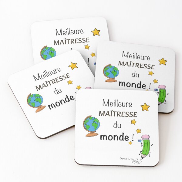 Item preview, Best teacher in the world – gift idea for a kindergarten or primary school teacher designed and sold by Pennie & cie.