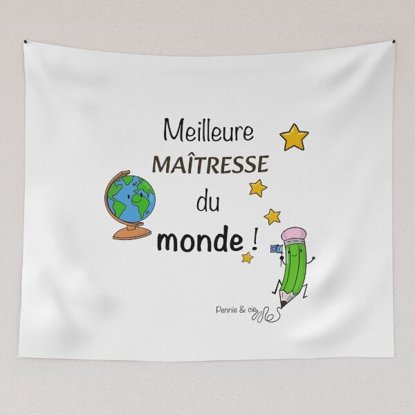 Item preview, Best teacher in the world – gift idea for a kindergarten or primary school teacher designed and sold by Pennie & cie.