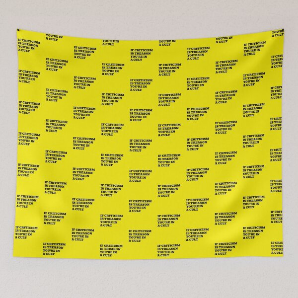 Item preview, If Criticism Is Treason You’re In A Cult designed and sold by WakeNBake-Tees.