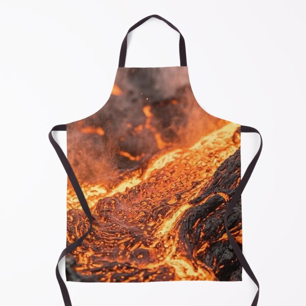 Item preview, Glowing Lava Flow Volcanic Rock Nature Photography designed and sold by Jullie999.
