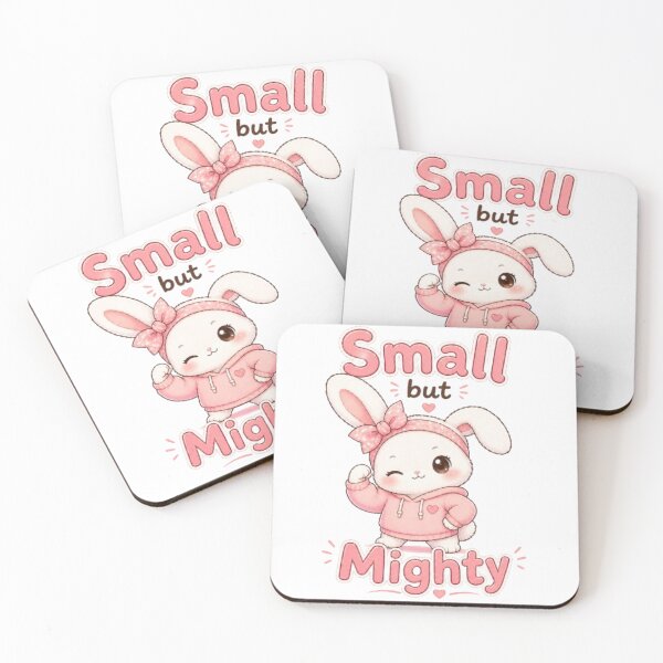 Item preview, Small but Mighty Bunny Cute Kawaii Rabbit Aesthetic Strong Cute Animal designed and sold by Cute-Corne.