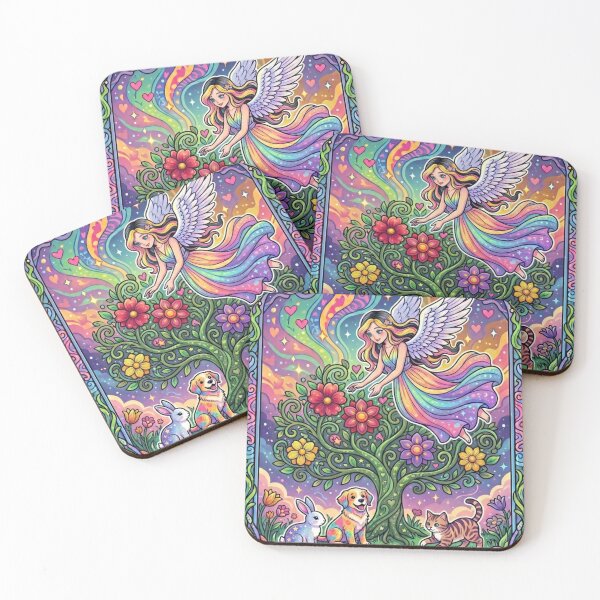 Item preview, An angel and her cute pet. designed and sold by PP&RAINBOW SHOP.