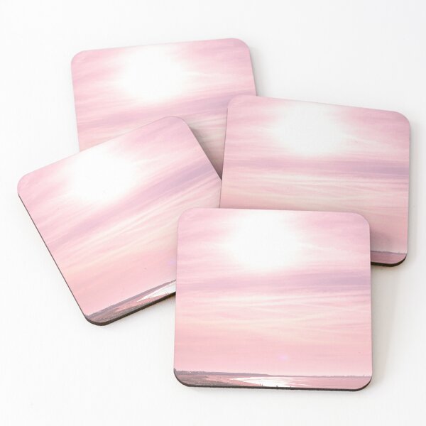 Item preview, Pink Winter Sky over Loire Atlantique Beach, France designed and sold by Yidja.