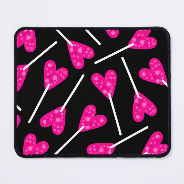 Item preview, pink heart shape lollipop candy black designed and sold by Gossip Rag.