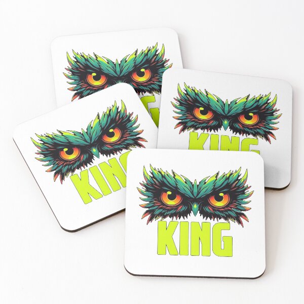 Item preview, : Neon King Owl - Majestic Bird of Prey Art designed and sold by A-M-G-Shop.