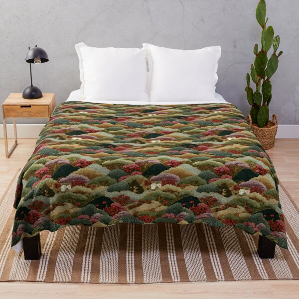 Item preview, Japanese Landscape Art Ukiyo-e Style Pattern designed and sold by NicolasGlowArt.