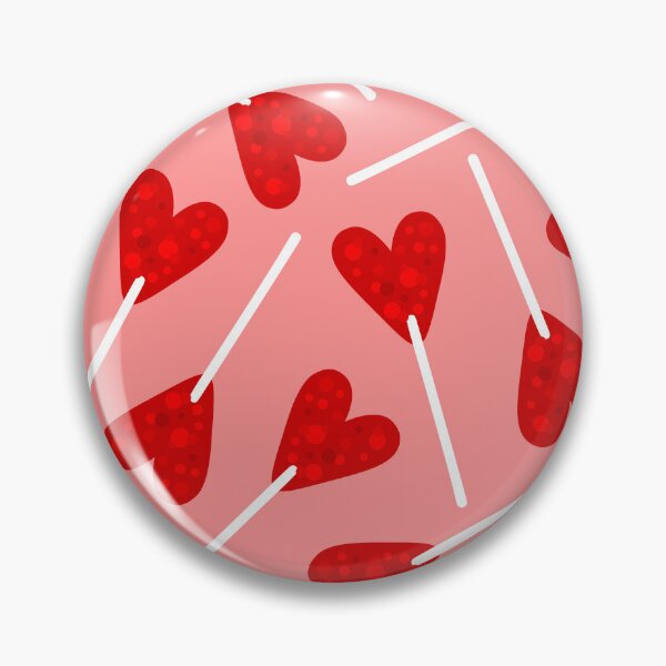 Item preview, red heart shape lollipop candy pink designed and sold by Gossip Rag.