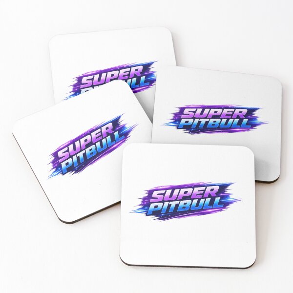 Item preview, Super Pitbull - Dynamic Brush Stroke Gaming Style Logo designed and sold by My Pitbull Place.