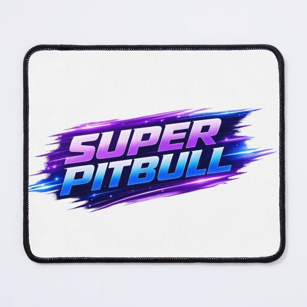 Item preview, Super Pitbull - Dynamic Brush Stroke Gaming Style Logo designed and sold by My Pitbull Place.