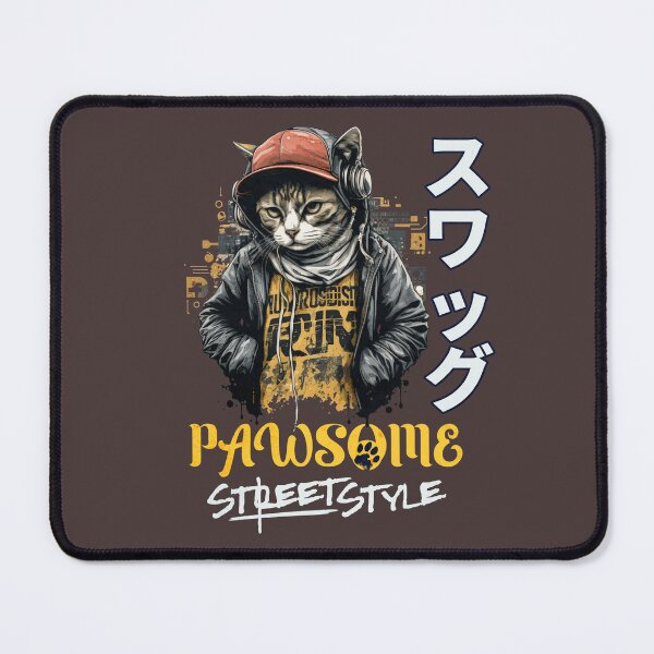 Item preview, Cat Street Style Hoodie Pawsome designed and sold by StyleStorage.