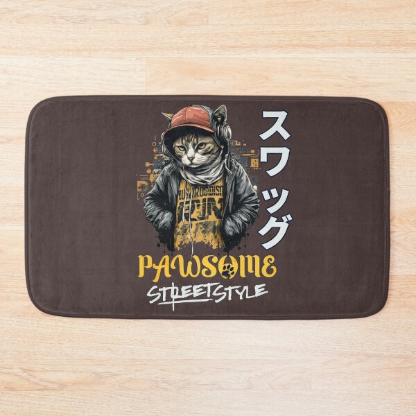 Item preview, Cat Street Style Hoodie Pawsome designed and sold by StyleStorage.
